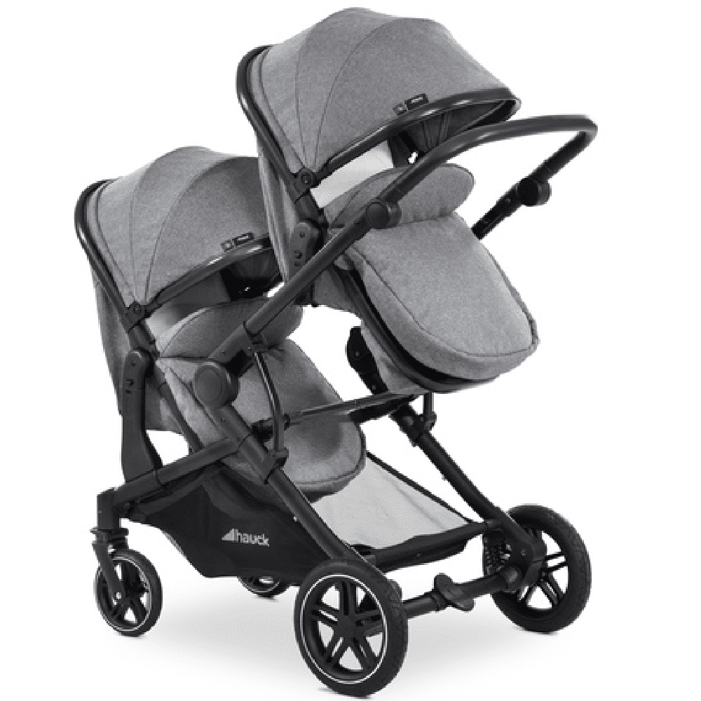 Twin strollers with store car seats included