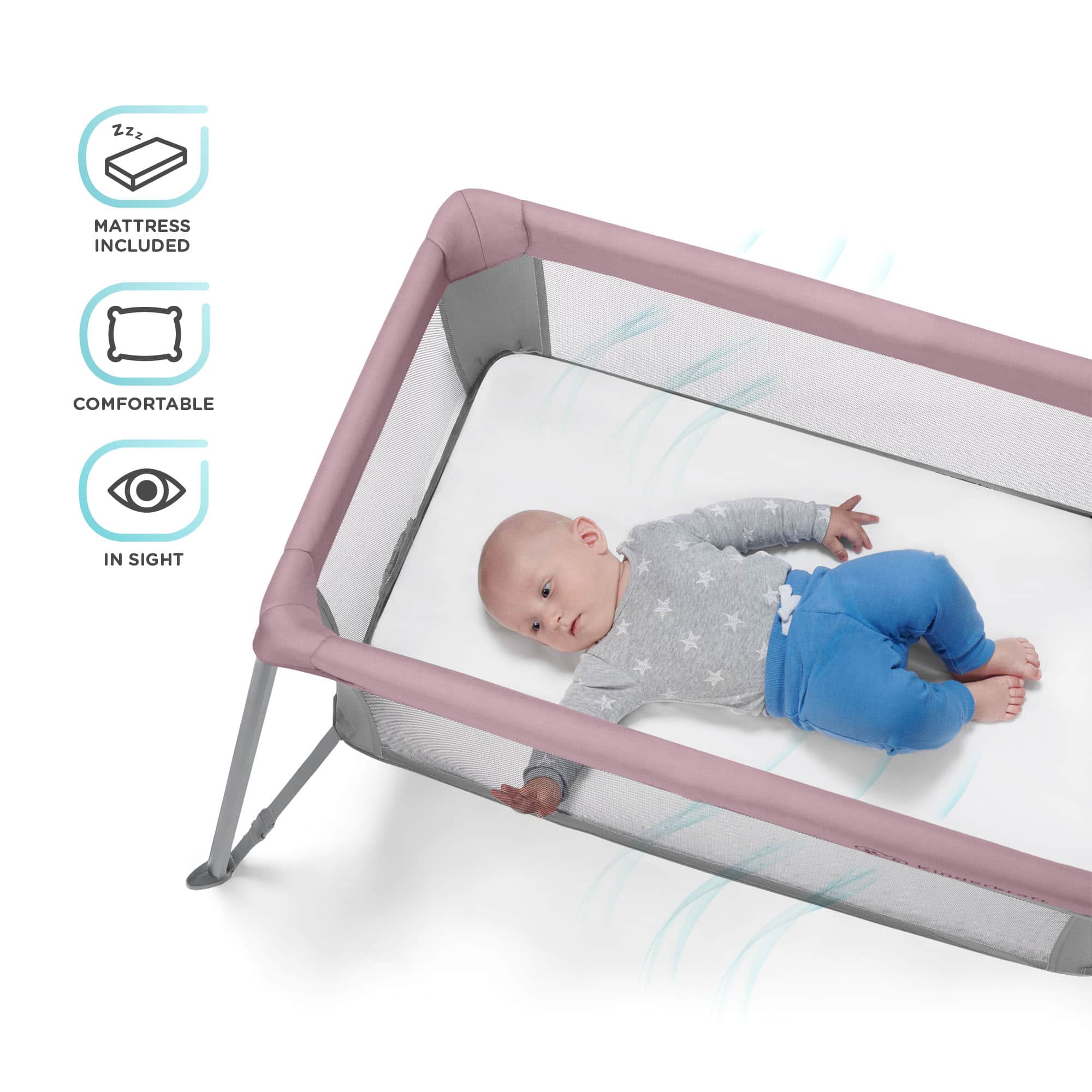 Kinderkraft two in hot sale one baby cot