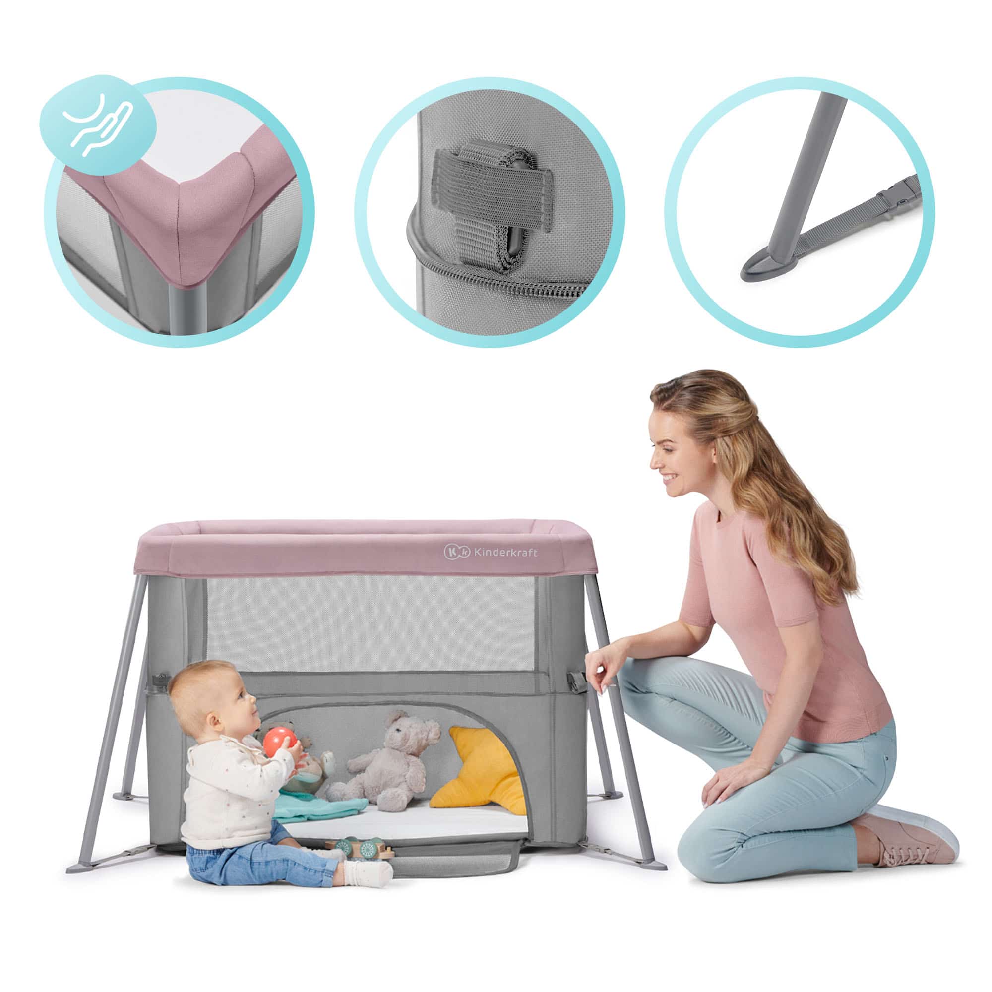 Kinderkraft two in cheap one baby cot